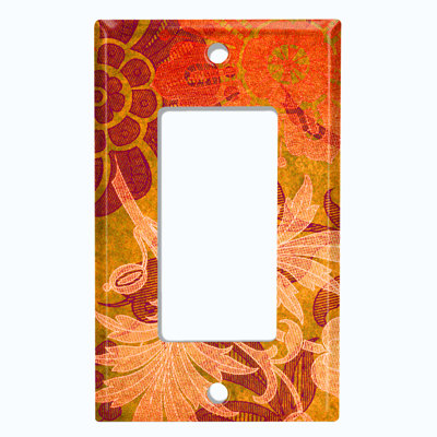 Patterned 1 - Gang Toggle Light Switch Standard Wall Plate