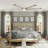Helston 72'' 8 Aluminum Blades Rustic Windmill Ceiling Fan with LED Lights and Remote Control