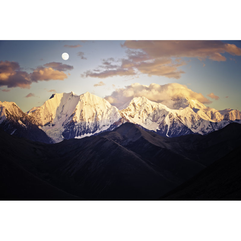 Mountain Peak by XH4D - No Frame Print on Canvas, 20cm H x 30cm W