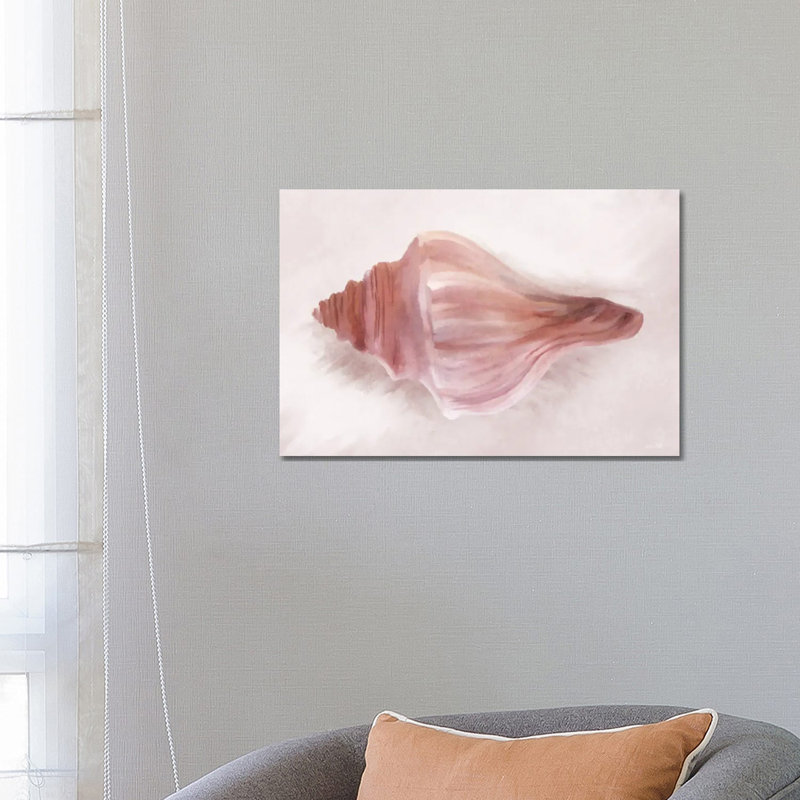 Conch Shell Blush I by House Fenway - Wrapped Canvas Gallery-Wrapped Canvas Giclée, 66.04 cm H x 45.72 cm W x 1.91 cm D