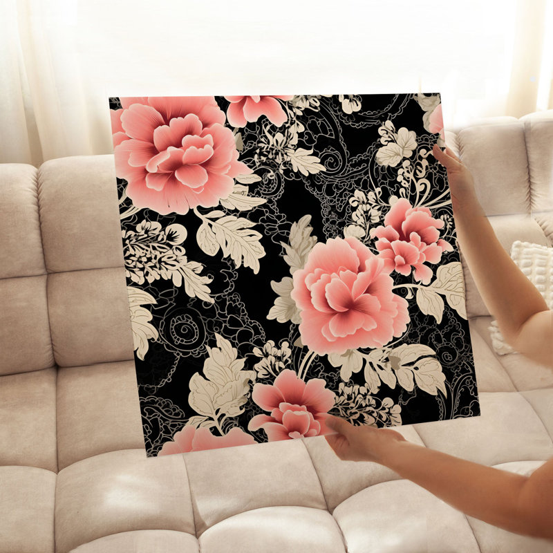 Floral Victorian Elegance VIII Classical Unframed Art Print, 10" H x 10" W