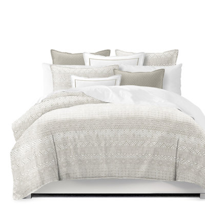 Alekis Gray Microfiber 3 Piece Coverlet / Bedspread Set