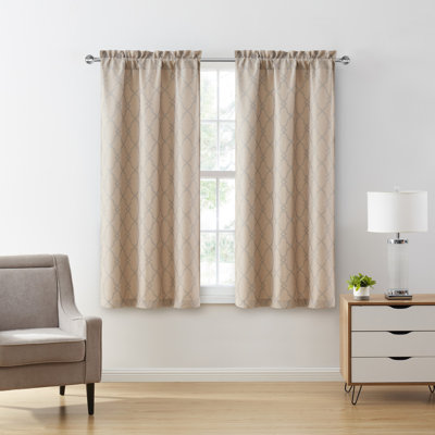 Paire de rideaux obscurcissant en polyester