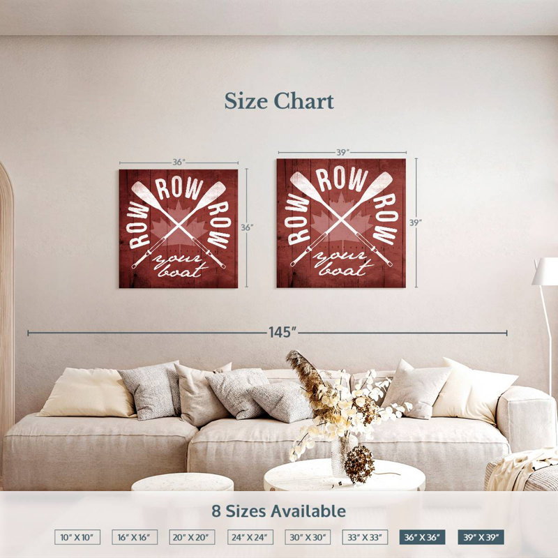 Tergel Canada Row Row, 39" H x 39" W