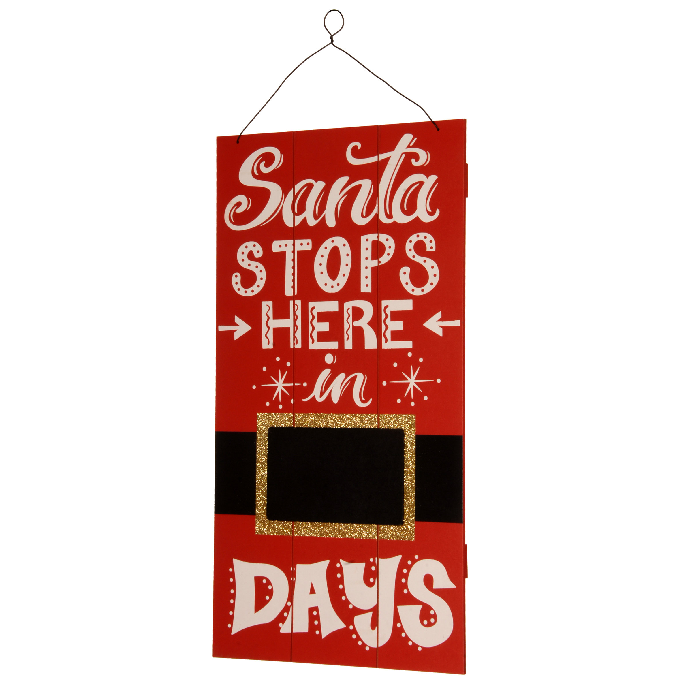 The Holiday Aisle® Santa Countdown Wall Art Wayfair