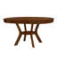 Table de salle à manger ronde extensible en bois massif-941818540
