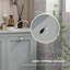 Armoire de rangement pour salle de bain avec panier inclinable à deux compartiments Dubin