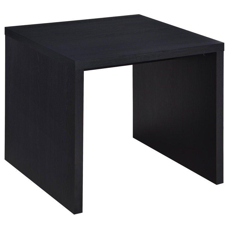 Canyon Black  Square Side End Table