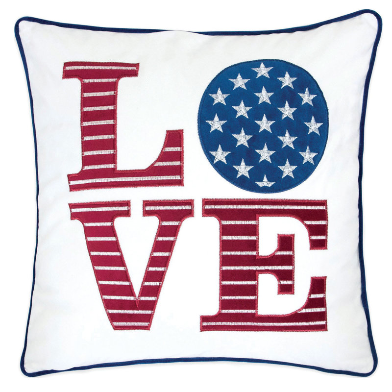 Decosta Embroidered Feather Throw Pillow
