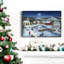Moonlit Skaters - Wrapped Canvas Print-829590975