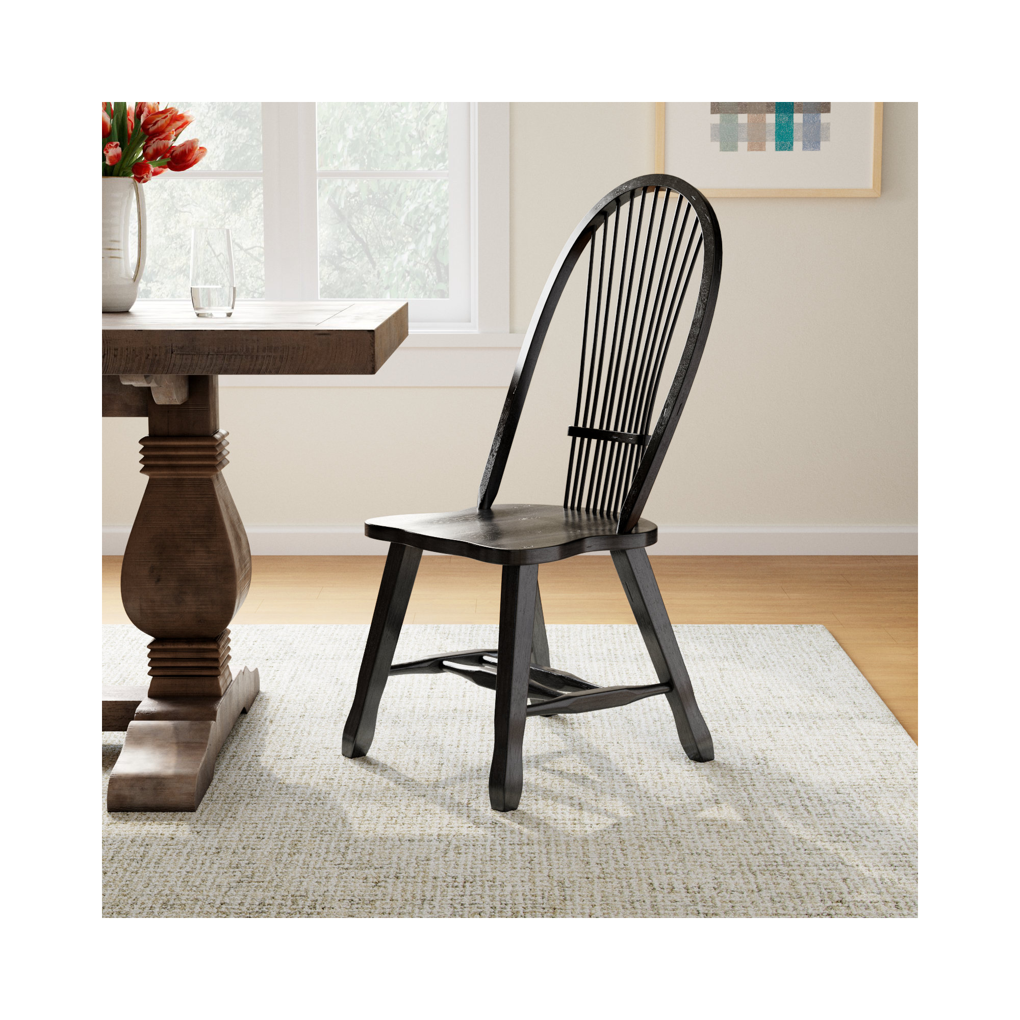 Makira Side Chair, Black