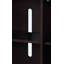 Armoire console à finition argent métallique et noyer