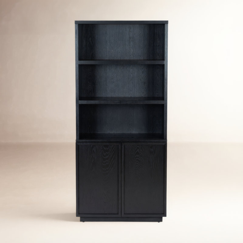 Hudson Storage Bookcase, Black