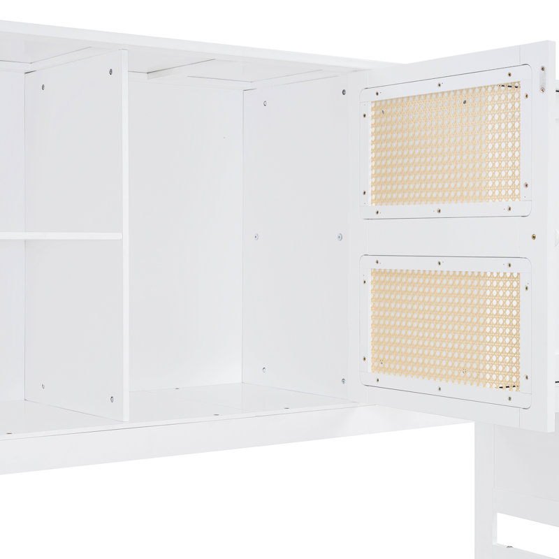 Lit de jour simple en bois avec couchette, armoire et tablette, blanc et tablette de qualité stable, Lit simple, Blanc