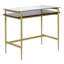Glass Top Metal Base Writing Desk-94553997