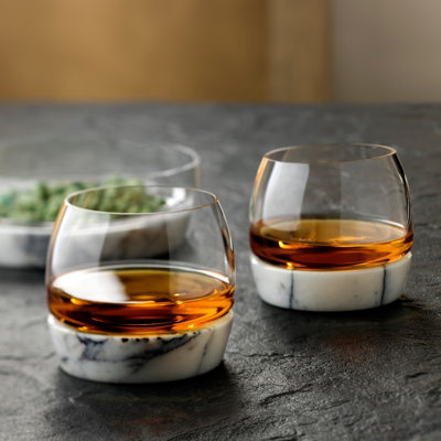 Chill 10.14oz. Handmade Crystal Whiskey Glass