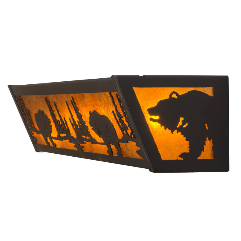 Rustic Lodge 4 - Light Bath Bar, Bronze