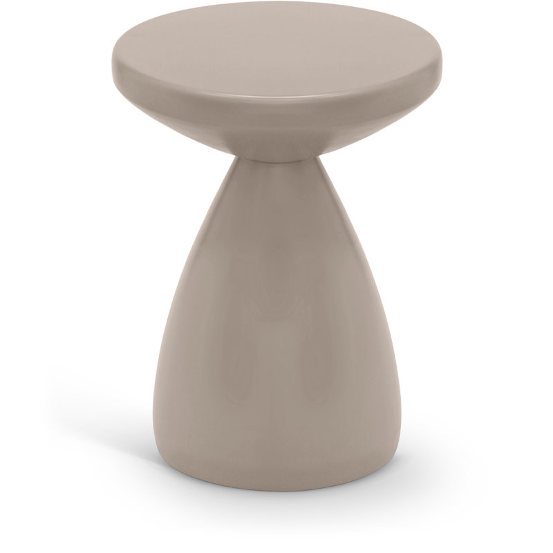 Table d'appoint en fer Anika Hendershot, Taupe