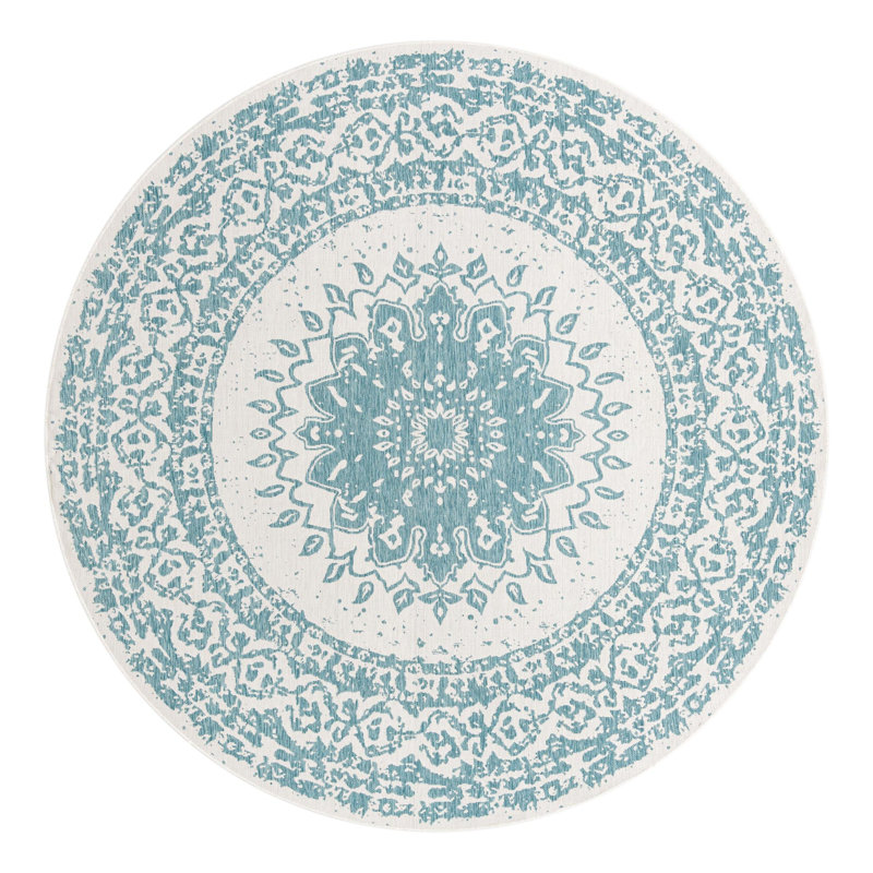 Tapis laminé orné, Rond 10pi