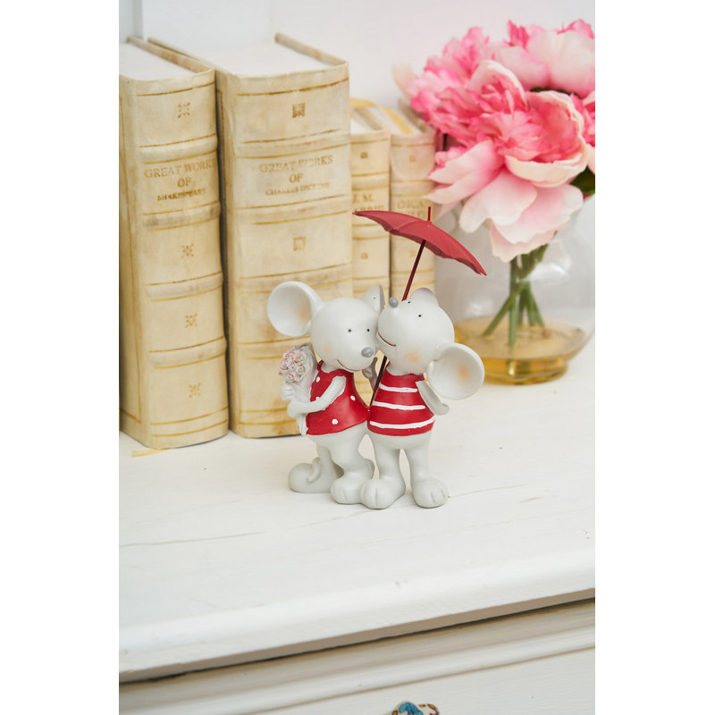 Figurine de souris pour la pluie ou le soleil
