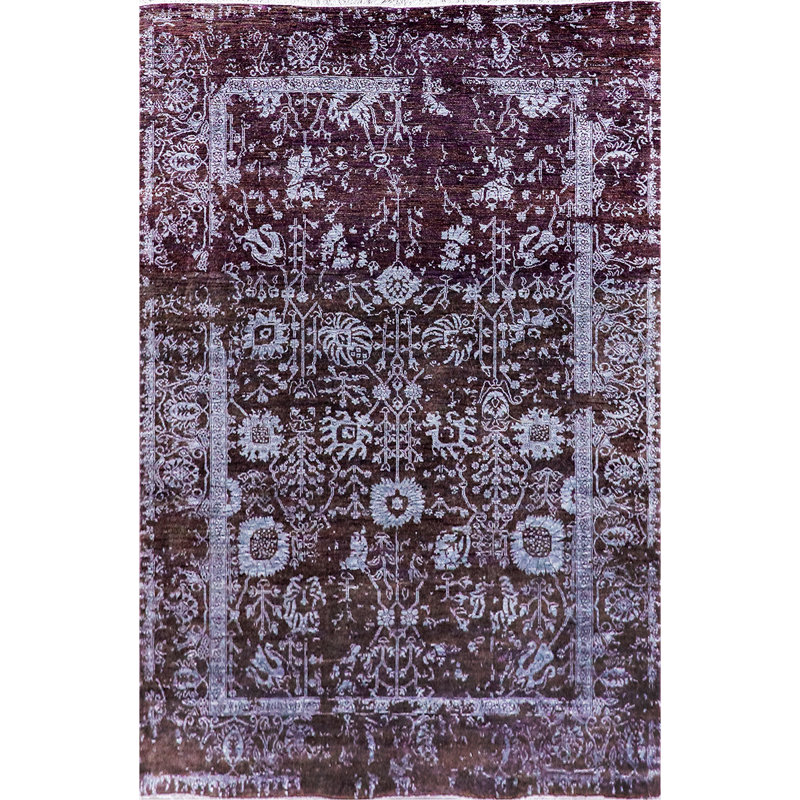 Floral Area Rug, Rectangle 6' x 9'