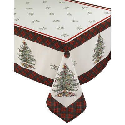 Christmas Tree Floral Tablecloth