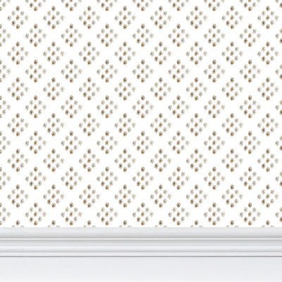 British Brooch Small Repeat Luxury Wallpaper