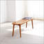 Banc de table en bois de chêne naturel pour salle à manger-964616882
