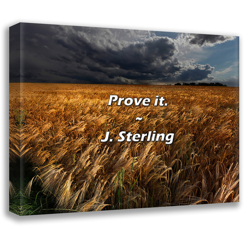 J. Sterling Citation: Prove it., H 26 po x l 32 po