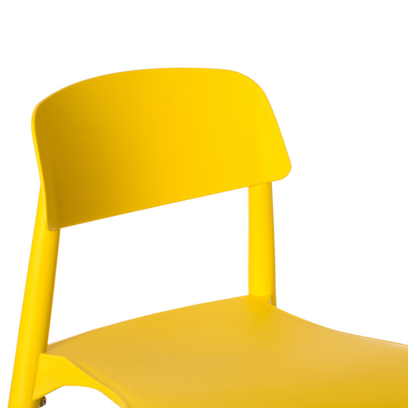 Baleskie 17.75'' H Side Chair, Yellow, 4