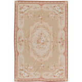Hand-Knotted High-Quality Camel and Beige Area Rug