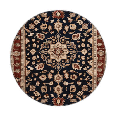 Tapis d'intérieur et d'extérieur brun Persian