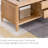 All-solid wood minimalist coffee table