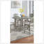 Table de salle à manger ronde gris clair 1pc