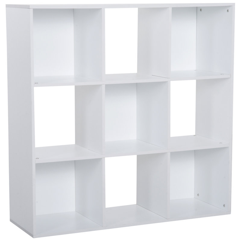 Gonzalez 91.5cm H x 91.5cm W Cube Bookcase, White