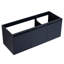 Petit meuble-lavabo 48 po sans lavabo - charnière de porte à fermeture en douceur, évier d'armoire de rangement mural en contreplaqué bleu marine