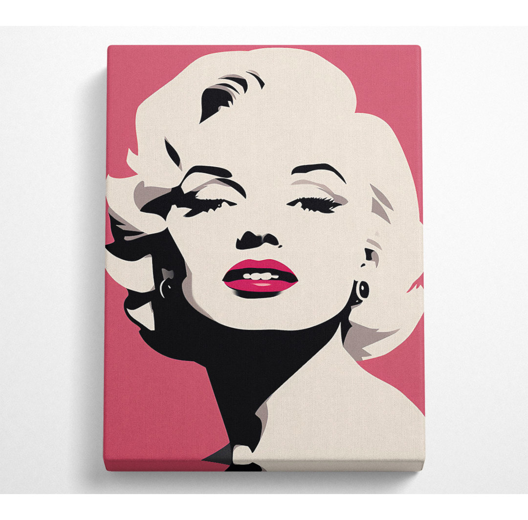 Marilyn Monroe Silhouette - Kunstdrucke auf Leinwand