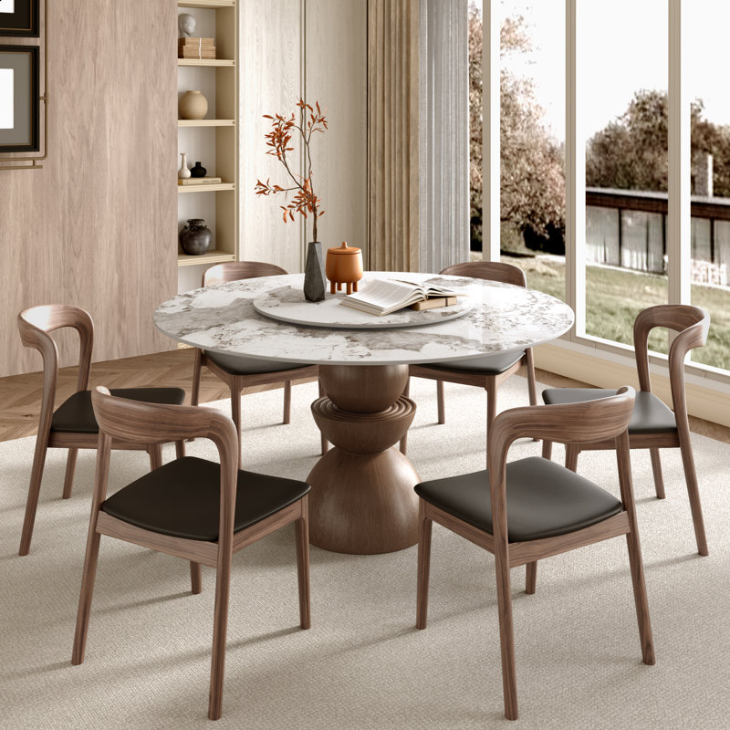 Table de salle à manger Modern Modern, Pandora, 29.53" H x 53.15" W x 53.15" D