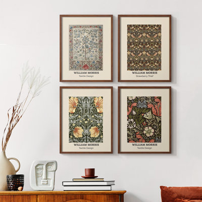 William Morris XVIII Framed Print - Set of 4