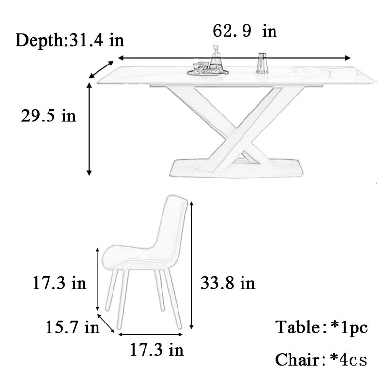 Nacef, 29.5"H x 62.9"L x 31.4"W
