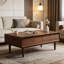 Table basse moderne en bois massif minimaliste-500814642
