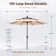 Alyah 5-piece Steel Patio Outdoor Dining Set With Umbrella,metal Stackable Chairs, 42'' Round Table