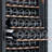 Ca'lefort 34 Bottle Wine Fridge with Reversible Door, Adjustable Shelves, 37–65°F Precise Temperature Control Wine Cooler, Compressor Cooling System, 3-Color LED Lighting, 2-layer Glass Door Wine Refrigerator, Perfect for Kitchen, Dining Room, Home Bar