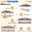 Pavillon de jardin robuste 12 x 20 pi avec filet extérieur-100083771