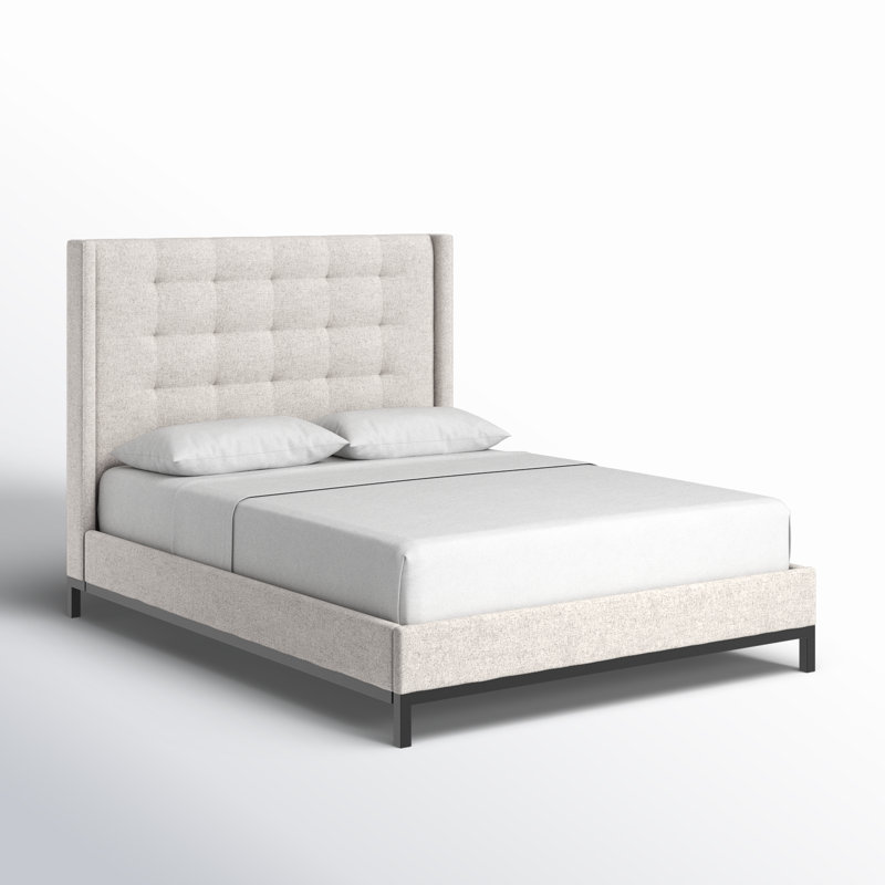 Easton Queen Tufted Upholstered Platform Bed, King