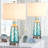 Table Lamps Set Of 2 With Usb Charging Ports, 3-Way Dimmable Touch Control, Led Bulbs, Glass Design For Bedroom, Living Room-1373324513