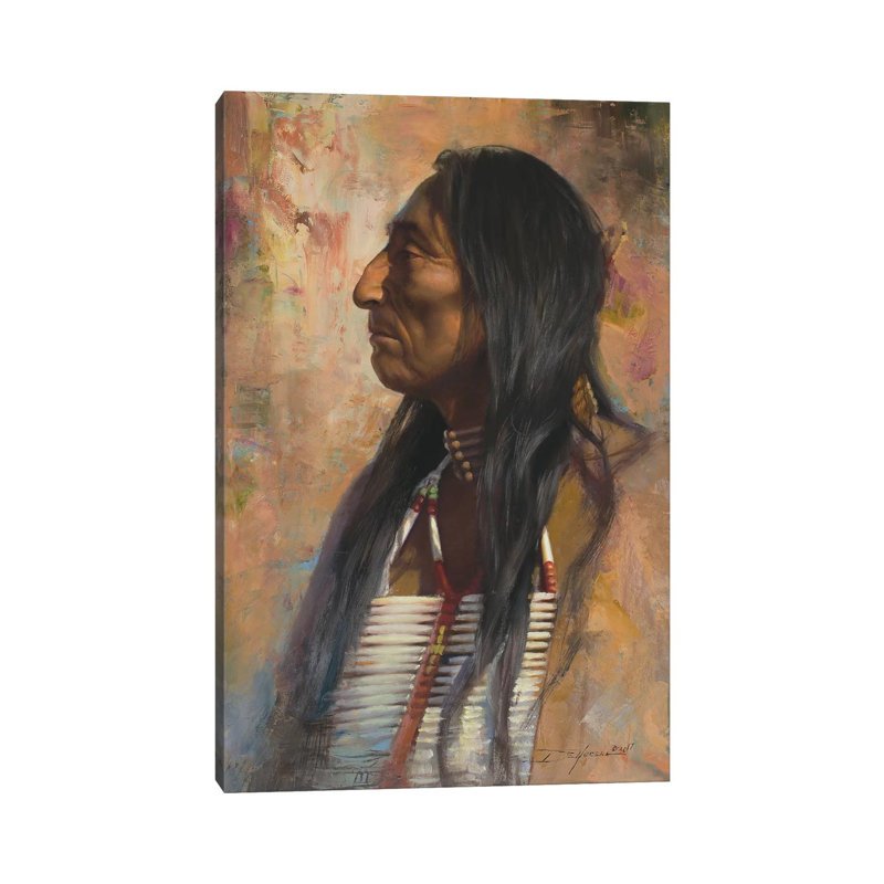 Dakota Native by David Edward Kucera - Painting on Canvas, 66.04cm H x 45.72cm W x 3.81cm D, Wrapped Canvas