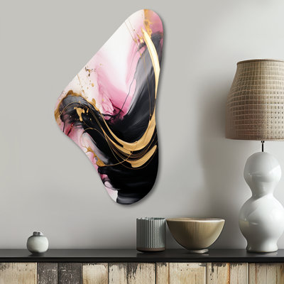 Wincanton - Abstract Boomerang Shape Asymmetric Metal Wall Art