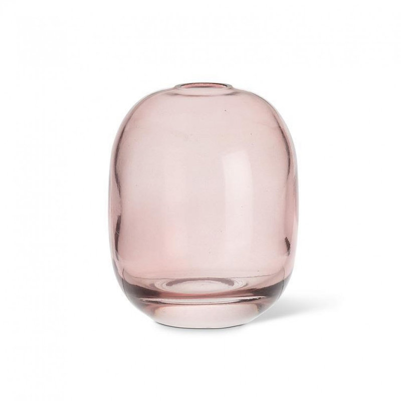 Medium Barrel Bud Vase, Dark Rose
