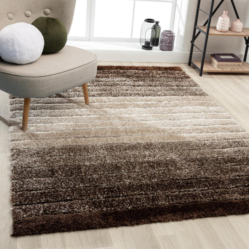 Lantanas Striped Indoor Rug, Rectangle 8' x 10'